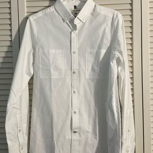 White long sleeve button down